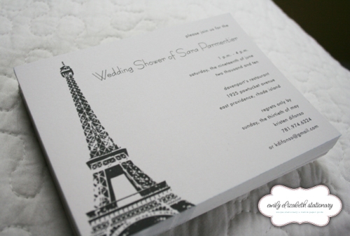 Paris Theme Invitation July 23 2010 by Elizabeth Lynn